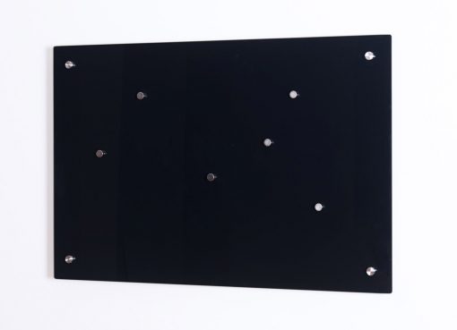 Image of magnetic black glass whiteboard