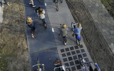 Glass Roads with Solar Cells!